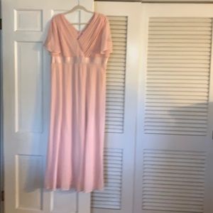 Worn once, bridesmaids dress, light pink